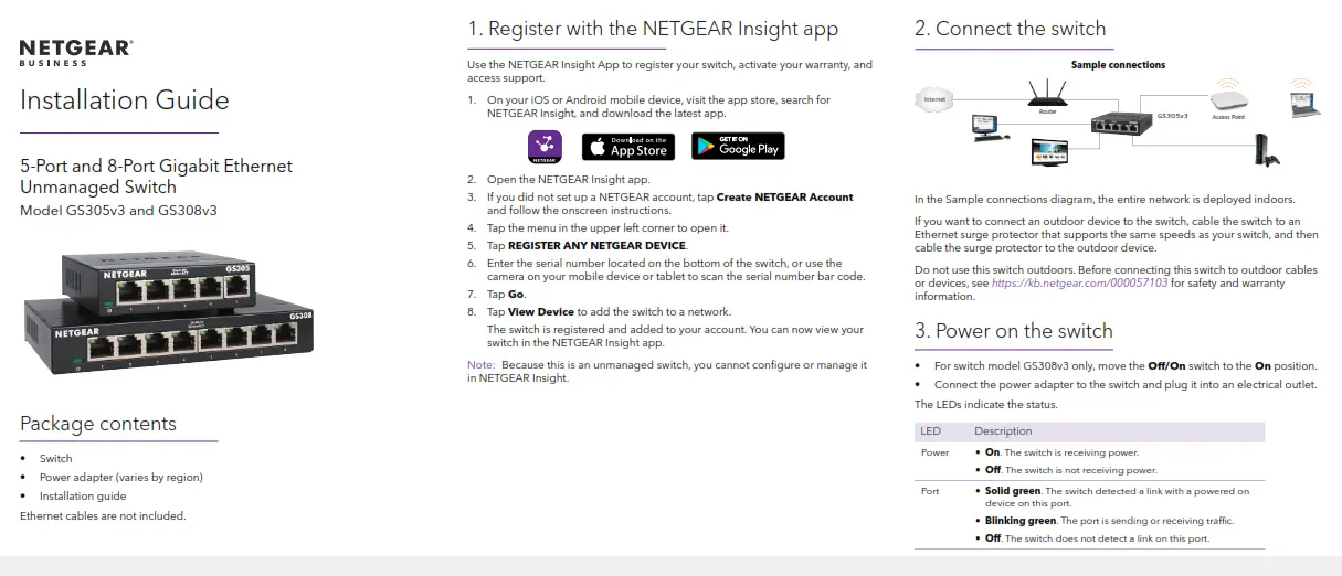 NETGEAR SWITCH GS-308